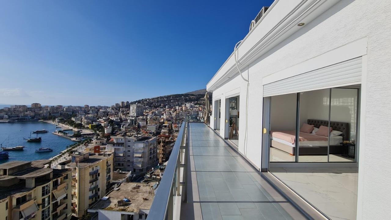 Apartament Rocknest Sea View Penthouse Saranda Zewnętrze zdjęcie
