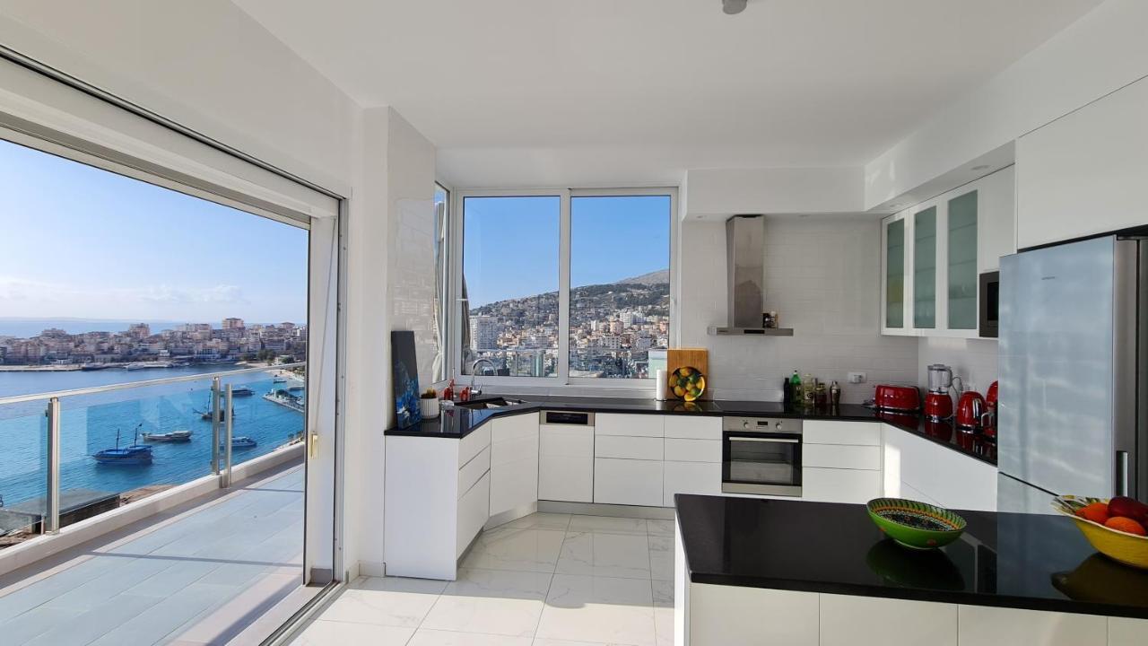 Apartament Rocknest Sea View Penthouse Saranda Zewnętrze zdjęcie