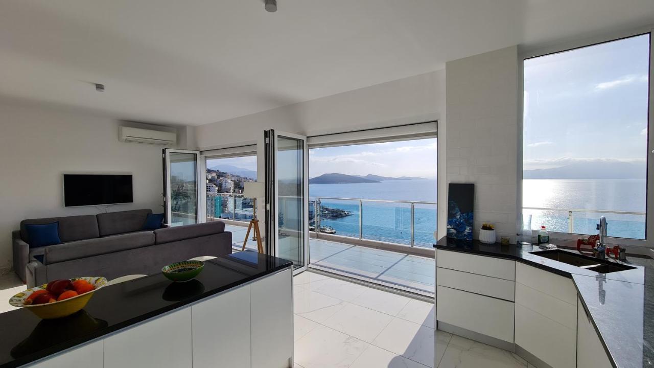 Apartament Rocknest Sea View Penthouse Saranda Zewnętrze zdjęcie