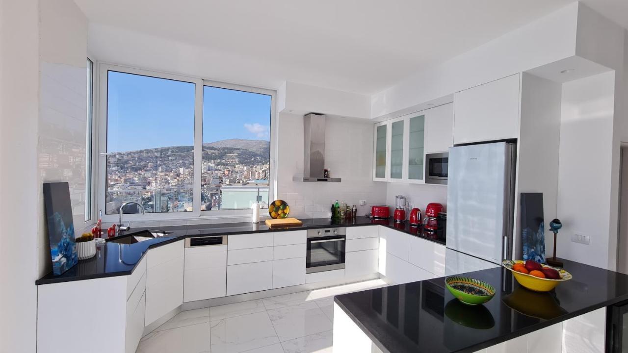 Apartament Rocknest Sea View Penthouse Saranda Zewnętrze zdjęcie
