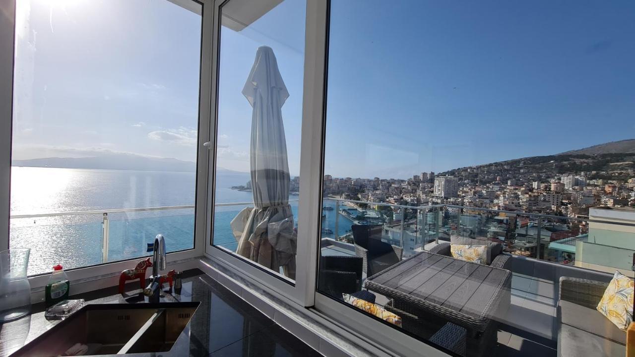 Apartament Rocknest Sea View Penthouse Saranda Zewnętrze zdjęcie
