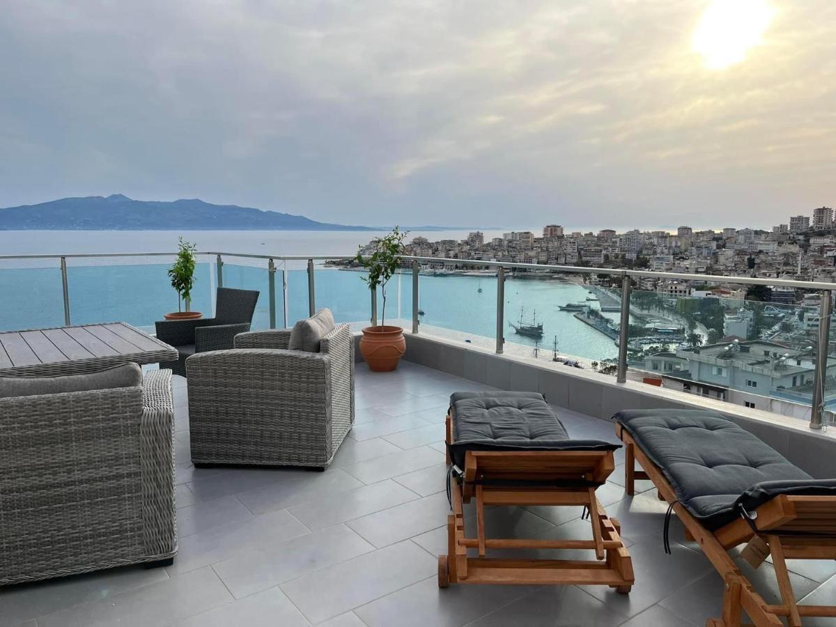 Apartament Rocknest Sea View Penthouse Saranda Zewnętrze zdjęcie