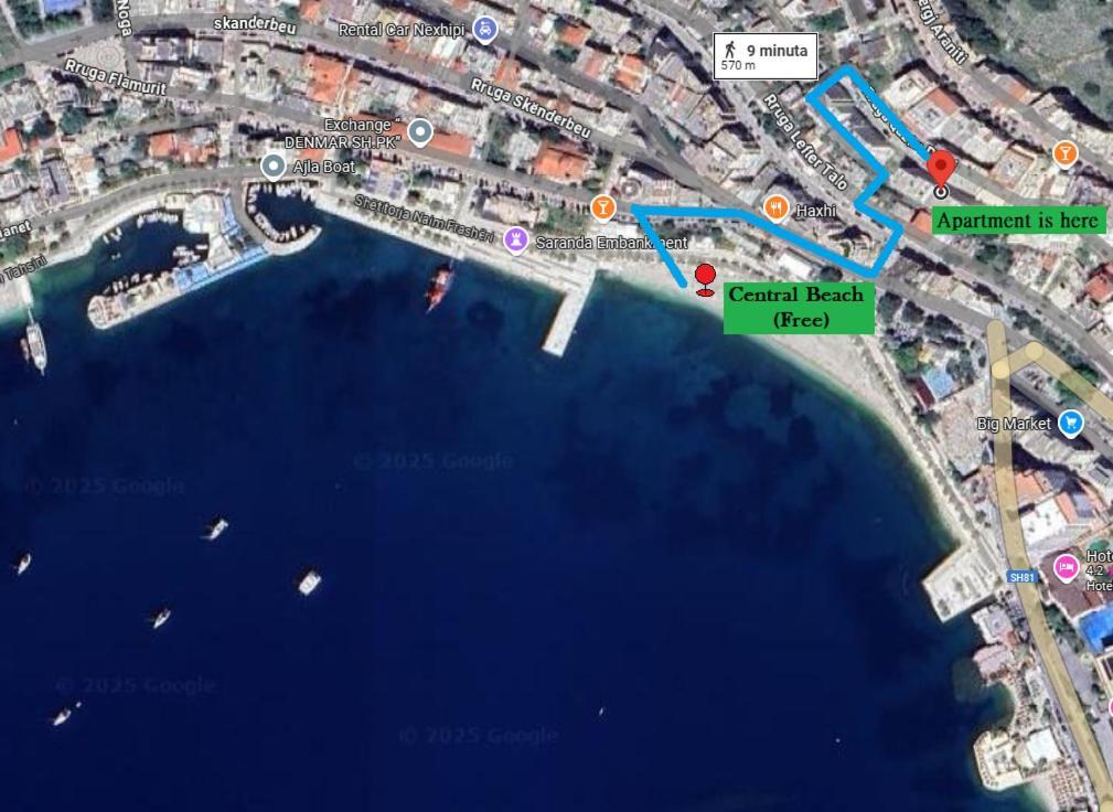 Apartament Rocknest Sea View Penthouse Saranda Zewnętrze zdjęcie